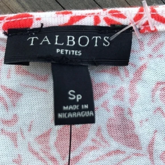 Talbots wrap top size PS - Picture 3 of 4